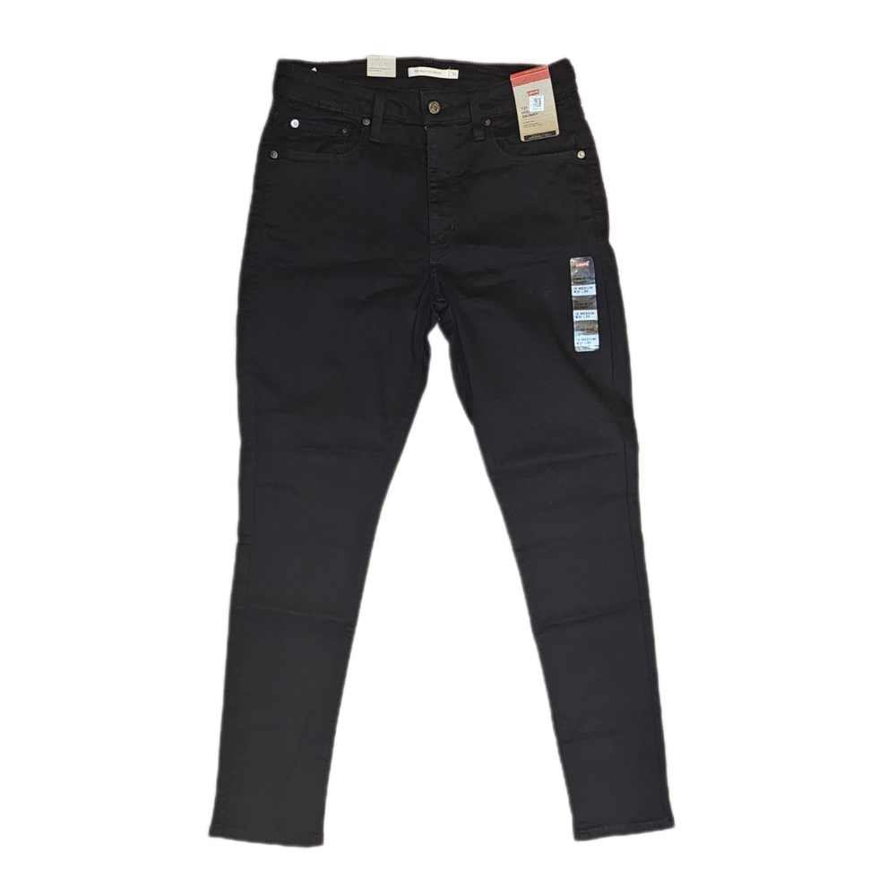 721 High Rise Skinny Women's Jeans, Black, 12 MEDIUM W31 L30 - Picture 2 of 3